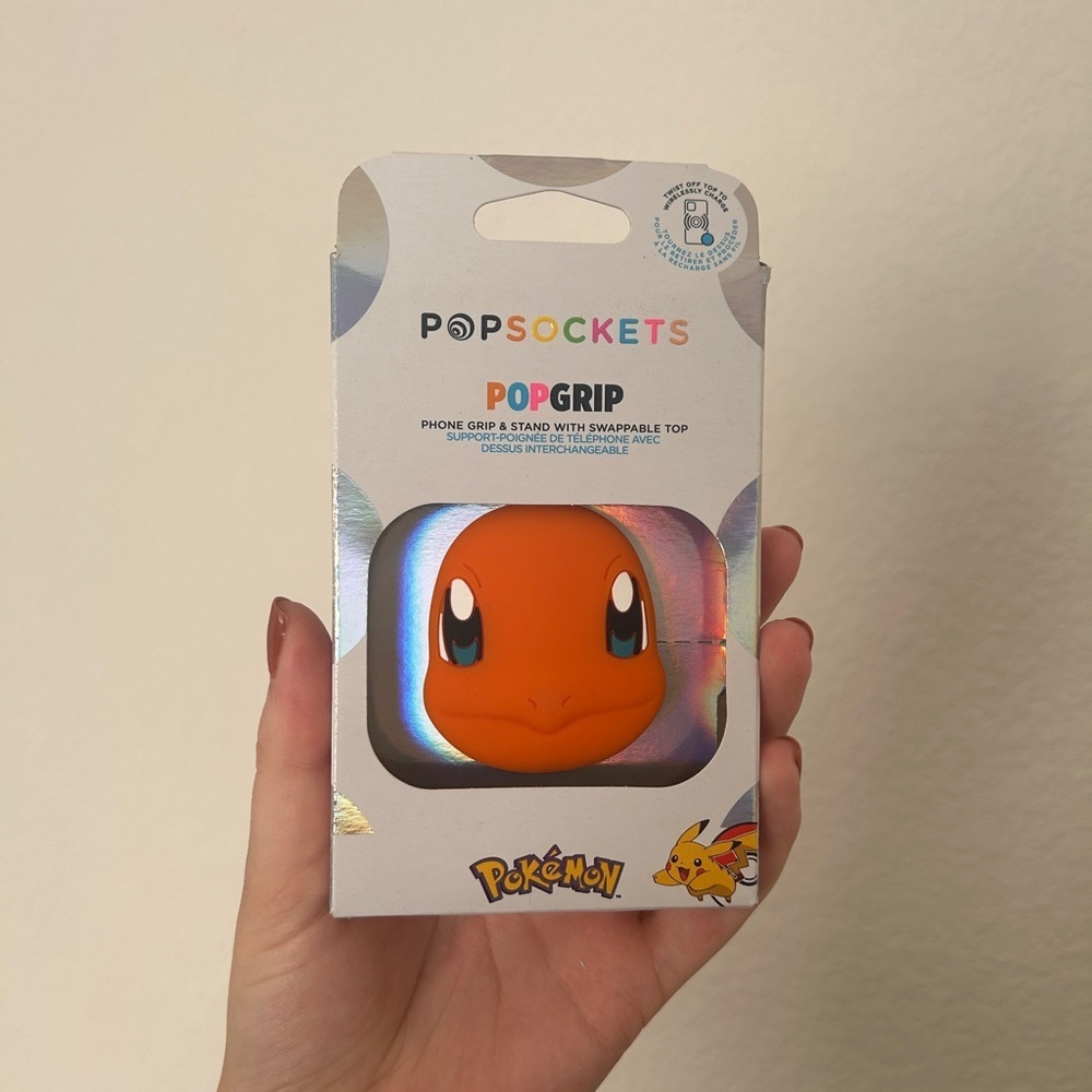 Pokemon Charmander Pop Socket - Phone Grip with Expanding Kickstand- NIB